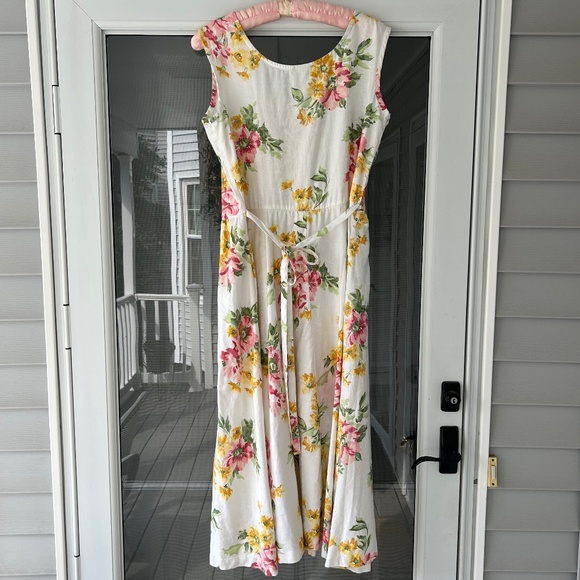 Vintage Floral Dress Walden Classics Size 12 Midi or Tea Length SO PRETTY - Picture 4 of 11